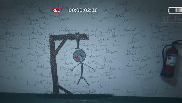 человечек на висилице. OUTLAST 2