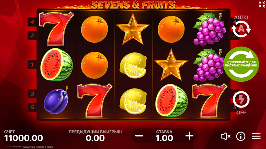 Vavada tragamonedas de Sevens & Fruits