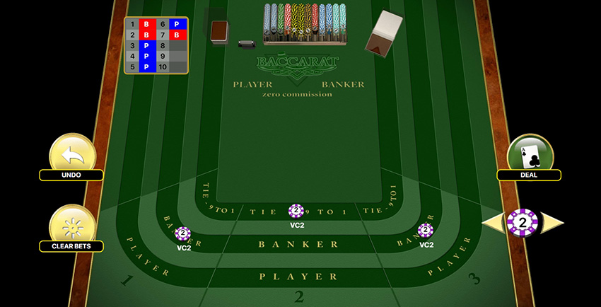 Baccarat Zero Commission